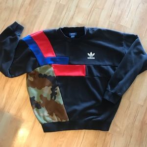 adidas blue camo hoodie